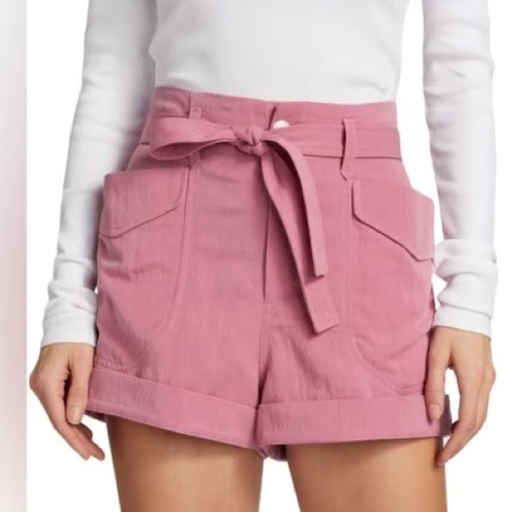 Rag & Bone Pink High Waist Structured Shorts